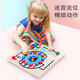 CZC early education toy wall digital clock track positioning wooden busy board 2-3-6 years old, character relationship search position