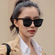 MITHAOL KUSC偏光太阳镜女防紫外线2025新款 时尚出游墨镜女高级感显脸小 黑框灰片（偏光）
