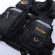 
He Jiangong multi-functional life jacket fishing vest fishing vest sea fishing suit big buoyancy lure equipment Raptor life jacket [cool black] One size [adjustable size]