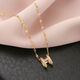 GIOIO Swarovski zirconium non-fading h letter necklace for women 18k gold light luxury niche 2025 new style same style
