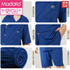 Modal 5A Pyjamas Herren Sommereiseis-Seide cooles Gefühl plus Fett Plus Größe Fatty Home Clothing Set Dark Blue-J854 [kann in allen Jahreszeiten getragen werden] 3xl [vorgeschlagen 180-220 Jin [Jin gleich 0,5 kg]] [5a Liter