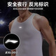 Li Ning Cycling Suit Sweatshirt Men's New Spring and Summer T-Shirt Jacket Quick-Drying Sweat-wicking Road Mountain Bike Cycling Clothing Top White Cycling Bottoming Vest Breathable and Sweat-wicking M