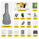 Elris Star Moon Gitarre Anfänger 41 -Zoll Vane Folk Ballade Elektrische Box Casino -Studenten Reisen Star Moon 41 Zoll Mahagoni Rückseite