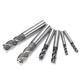 Shanggong Pack of 10 Coarse Tooth Straight Shank End Mills 3 Flutes 8mm HSS High Speed Steel Milling Tools