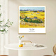 Yihuanyu Van Gogh Harvest Mural Oil Painting Style Living Room Decoration Painting Monet Famous Painting Modern Simple Sofa Background Wall Hanging Painting