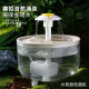 LDLC猫咪饮水机自动循环恒温加热冬季喝水器流动小猫酸奶机宠物喂水碗 磨砂白小花白盖普通版