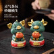 BOSSY Forbidden City cultural and creative style Chinese tea pet desktop decorations living room office decoration birthday housewarming business gifts everything goes well + good luck in the bull market - Splendid Gift Box