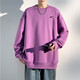 Warrior Sweatshirt men's spring and autumn long-sleeved T-shirt top casual T-shirt autumn casual clothes base shirt loose pure couple clothes LG-HL-B2-31-FKS691 black S (recommended 80-105 Jin [Jin equals 0.5 kg])