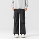 Zhanfeng Pantalon décontracté de taille extra grande pour hommes plus gras plus grande taille Pantalon de travail d'étudiant polyvalent gras printemps et automne épais jambes gros pantalon de poche noir 9918 modèle 9xl recommandé 280-300jin [Jin est égal à 0,5 kg]