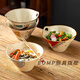 BOMP ceramic holed bamboo hat bowl Japanese retro ramen bowl underglaze color instant noodle bowl cold vegetable noodle bowl red head fish