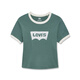 Levi's Shopping Mall mismo estilo que el temperamento retro de verano de Levi's Lady Slim y una pequeña camiseta de manga corta A3523