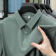 Jeanswest Wang Yibo befürwortet große Größe loser Ice Seide kurzärmelige Herren Sommerdünne Polo-Hemd Schnell trocknend schweißdichtes Sonnencreme Top BYBL-12357 BROWN 2XL