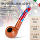 
Sharpfen (SAVINELLI) imported heather pipe 673 carnival handmade pipe P466 men's advanced UFO pipe Bulldog fight [6mm glossy pipe]