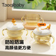 taoqibaby婴儿辅食碗吃饭迷糊餐具宝宝小月龄多功能PPSU汤碗吸管碗