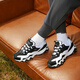 斯凯奇（Skechers）2025轻质厚底黑白EVA女子复古二代熊猫老爹鞋12593正品 黑色/白色/12493-bkw 39