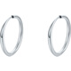 Saturday Fu PT950 platinum plain hoop earrings for women B0913483 pair, about 1.27g, birthday gift