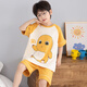 Langsha Children's Pyjamas Jungen Sommer kurzärmelig dünne Baumwoll-Hauskleidung Jungen mittleren und großer Kinder im Sommer Student Anzug LT695 165 empfohlen 160-165 cm/95-115jin [Jin gleich 0,5 kg]