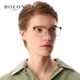 Bolon Tyrannosaurus-Brille Wang Hedi Das gleiche 25-jährige neue Produkt Myopia Gläsers Rahmen Titanium Augenbrauenrahmen kann mit BA7009 B15 Mattschwarz Silber/Halbgloss mattes schwarzes Einzelrahmen abgestimmt werden