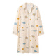 Cat Man-Begrenzungskleidung Pyjamas für Frauen im Frühling und Herbst mit Brustpad reines Baumwollschwangerschaft und stillender langer Nachthemd und Winter für die Geburt von Ambirth AM-11991-DK1008 XL
