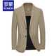 
ROMON casual suit men 2025 new men's suit middle-aged single spring and autumn jacket slim thin top suit jacket hiding blue ZJ9889 L 175