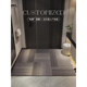 German craft floor mat feels the entrance door foot mat with anti-slip and dirt-resistant door door mat porch carpet Gray-15271 80cm*120cm [small size in the entrance door]