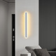 Shantoulin Village Wandleuchte moderne einfache Wohnzimmer Schlafzimmer Langes Nachtlampe Nordische lineare Eingangshandlung