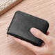 Qianfu Anti-theft Anti-magnetic Card Pack for Men Multi-function Driver's License Organ Bank Card Multi-card Anti-theft Brushing Document Pack for Women Pink/Capacity Ten Cards (Small Capacity Document Pack PU Leather Material-Regular Model [No Defense Function]