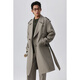 W2X2025 Spring New Windbreaker para hombres con revestimiento de cintura a medio de longitud media