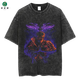 Eudidi Harajuku Street Clothing Lave Naruto Anime Camiseta Naruto Cotton Men Summer Manga corta Retro