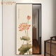 Rosimus versteckter Dressing Mirror Chinesischer Lotus-Eingang Haushalts Wandmontierte Malerei Schlafzimmer kann das push-pull-Dekorationsmalerei in voller Länge schließen [A] 50*160 cm (Spiegel 43*152 cm)
