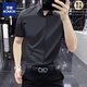 Romon Textur kostenlos kurzärmeliges Freizeithemd für Männer Business Ice Side Draping ohne Marken weiße Hemd Männer formale Tragen weiß L [120-140jin [Jin gleich 0,5 kg]]