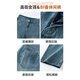 Sekong 2025 Automne et hiver Nouveau style épaissis épaissis hauts hauts drapés jeans à jambes larges pour les femmes plus en velours chaud hnf 683 rétro bleu 2xl