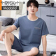 
Modal pajamas men's summer thin cool shorts shorts for middle-aged and young men's loose and casual large-size home clothing suit Modal shorts: QKM1695 L [Suggested 100-130 Jin [Jin equals 0.5 kg] wear]