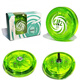 Huaiyin Ghost Hand 2a Yo-Yo Kinder glühende Neuling Anfänger Spielzeug Yo-Yo Live Sleeping Swirl [neu] D1 Rainbow-Verlaufsende Senden Sie 5 Stangen 2a