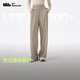 Beneunder Casual Hosen Frauen hohe Taille Sommer Lose Schlankhose Weitbein Sonnenschutzhose Al844 Mid-Dark M.