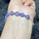Qianjun Natural Tanzanite Love Bracelet Fashion Fashion Fashion Fresque simple Crystal Bracelet en forme de coeur Crystal Polvolence 1 # / 7 * 8 mm / Love / Single-Lang