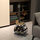 Vintiquewise guitar-shaped 5-bottle wine rack floor-standing metal ornaments home bar decoration