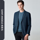 Baoxi Bird Business Casual Suit Men's Straight Wool Single Slit Body Jacket KEBU242067U Blue 46B