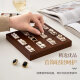 Dilanmu Sanjin Store Anning Pallet Pallet Joyero de madera sólida Ligera Luz de diamante Luxury Joyería Pendientes de almacenamiento de almacenamiento de adornos S9197d Brown 1 cuadrícula 16*3.5*2