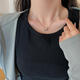 Lie Rui small waist necklace women's 2025 new 18K gold clavicle high-end sense exquisite compact thin titanium steel does not fade rose gold
