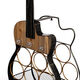 Vintiquewise guitar-shaped 5-bottle wine rack floor-standing metal ornaments home bar decoration