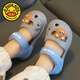 G.DuckKids Petites sandales de canard jaune filles pantoufles d'été Nouveau dessin animé Soft non-gard-grenier chaussures de plage bébé décontracté sec 9277 Green Couleur 13 [130] Taille Inner Longueur 13cm