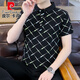 皮尔卡丹（pierre cardin）2025春秋新款POLO.领短袖男ins修身翻领半袖T恤男士体恤上衣服 F9226卡其 2XL