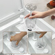 Balcón Bar Bar Kezhitu Invisible Pequeña copa de lavabo una sola lavabos de vegetales West Kitchen Middle Island Mesa Mini lavadora pequeña 4839B Copa de amortiguación Fregadero de lavadora.