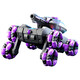 
Yunya Children's Remote Control Battle Tank Cannon Fires Water Bullets Spray Four-wheel drive Car Toy Off-road Vehicle Boy Gift [Purple] Cannon Fires + Handle + Gesture Remote Control