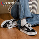 
Flying official men's shoes canvas shoes men's 2025 summer new breathable casual shoes men's black 42