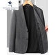 Tanzen mit Wolves Herrenanzug 2024 Frühling und Herbst Neue vielseitige Business-Outfit-Singles Westjacke mittleren Alters und junge Jacke kleiner Anzug 8980 Grau XL 180/ 135-150Jin [Jin gleich 0,5 kg]