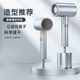 Sangsha high-speed hair dryer for hair use, household hair dryer, light sound, negative ions, high power, no harm to hair, high wind power, constant temperature, large air volume, quick drying electric air blower 2400W hair care hair dryer, high configuration and high rotation 2400w, porcelain white