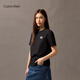 Calvin Kleinjeans 25 Frühlings- und Sommer Neue Frauen Freizeitpendler CK Jelly Kleber Druck reines Baumwollkurzschlärm Strickt-Shirt 47B835G