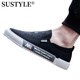 SUSTYLE High-End-Marke High-End 2025 Neue atmungsaktive Stoffschuhe Ein-Fuß-Schuhe lässige Leinwandschuhe Männer schwarz 40